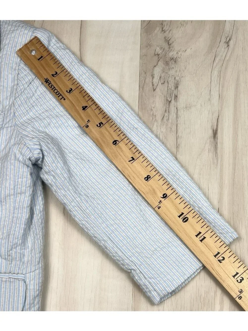 VTG THE CHILDREN'S PLACE TCP Boys 24M 3T Blue Seersucker 2pc SUIT Jacket Pants - Picture 6 of 14